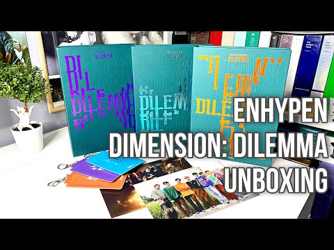 Видео: ENHYPEN 'DIMENTION: DILEMMA'  Full Set + essential ver. | Unboxing | Обзор | Распаковка | Анбоксинг