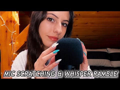 Видео: ASMR Mic Scratching & Close Up Whisper Rambles  with Long Nails 🌙 | АСМР На Български