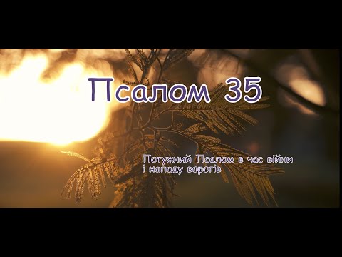 Видео: Псалом 35 🗡️Потужний псалом в час війни🗡️Благання про допомогу проти ворогів (Хоменка)