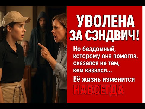Видео: Её унизили перед всеми за кусок хлеба для бездомного, но его личность изменила правила игры
