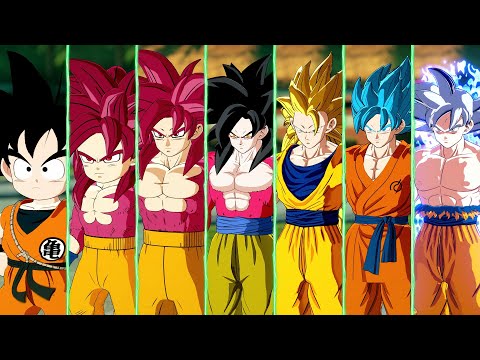 Видео: Все формы и трансформации Гоку (Z, Super, GT, Daima) — Dragon Ball: Sparking! ZERO DLC3
