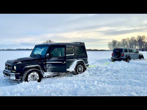 Видео: ЧТО ПОКАЖЕТ Mercedes AMG G55 и TANK 300 по СНЕЖНОМУ ПОЛЮ