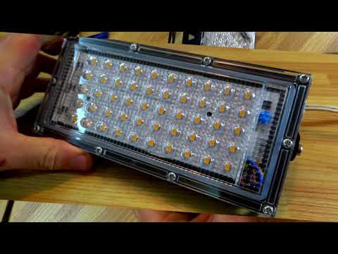 Видео: LED прожектор из Китая на 50Вт. Что не так?