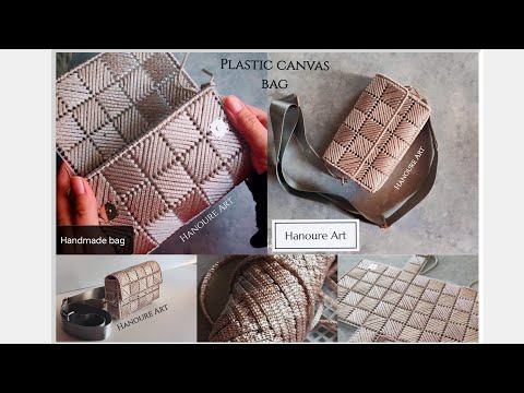Видео: пластиковая холщовая сумка для начинающих / сумка ручной работы
