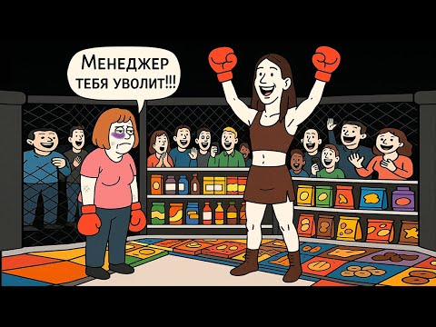 Видео: Главный бой вечера в Волмарте! Бешенная Карен VS Мать ММА-шница!