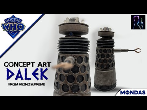 Видео: Витрина фигурок Доктора Кто – набор концепт-арта Далека 1963 года от MonoSupreme
