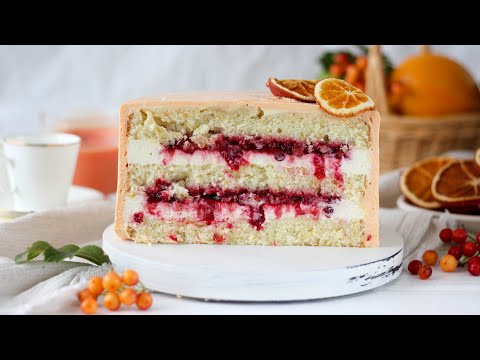 Видео: ТОРТ АПЕЛЬСИН-ПРЯНАЯ БРУСНИКА/ невероятное сочетание, аромат и вкус