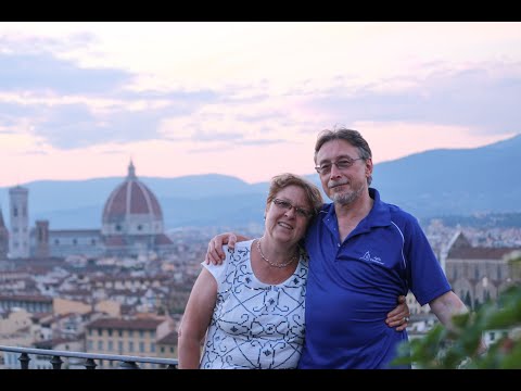 Видео: Флоренция. Пьяццале Микеланджело, закат / Florence. Sunset at Piazzale Michelangelo