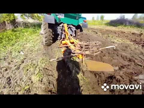 Видео: Разработка целины самодельным трактором