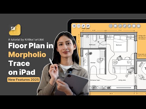 Видео: План этажа в приложении Morpholio Trace на iPad | Новые функции 2025 года | iPad для архитекторов...