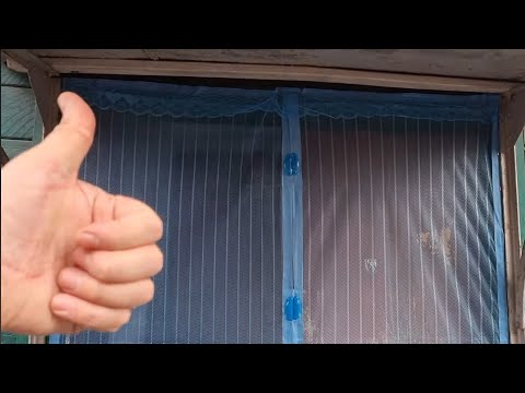 Видео: Дверная антимоскитная сетка на магнитах  100 x 210 как крепить – защита от комаров, мух и  насекомых