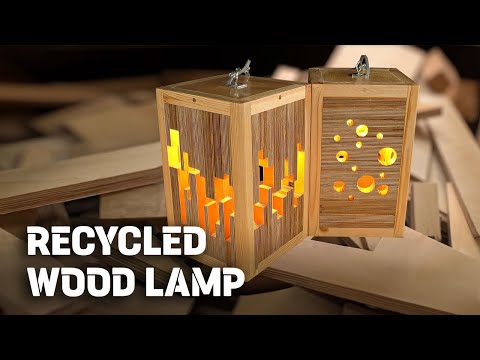 Видео: Изготовление переработанных деревянных ламп для настроения / DIY