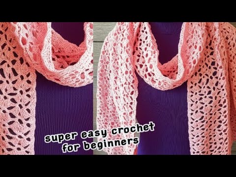 Видео: Как связать элегантную шаль крючком поэтапно для начинающих.
