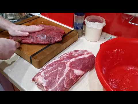 Видео: Подготавливаем заготовки на сыровял панчетта и свиная шейка