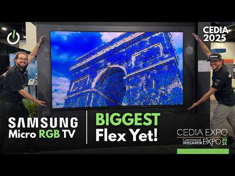 Видео: Телевизор Samsung Micro RGB TV просто сломал все границы на CEDIA 2025