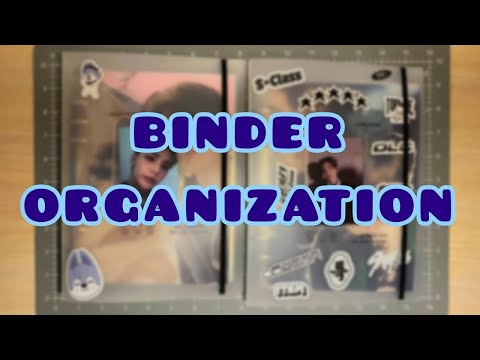 Видео: ✨организация биндера stray kids/kpop binder organization✨
