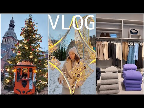Видео: VLOG. Праздничная Рига, Рождественский базарчик, новый магазин одежды ARKET ⭐️