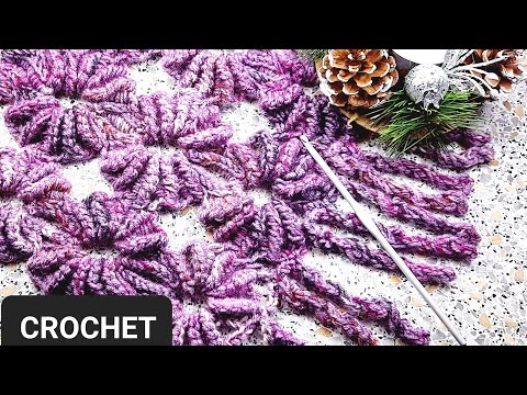 Видео: Прекрасный узор для шарфа 🧣 👍💥💥💥