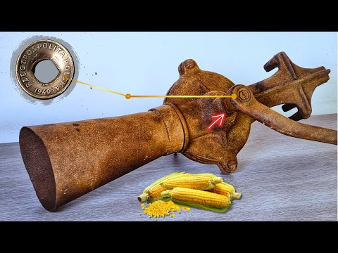 Видео: Массивная реставрация зернодробилки - я нашел бронзовую монету внутри!