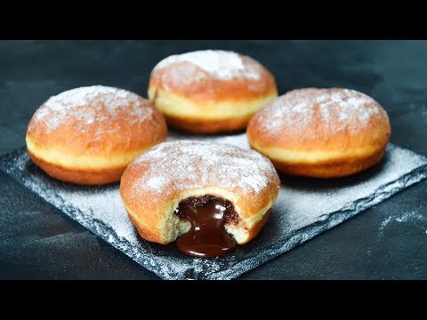 Видео: ПОНЧИКИ с начинкой ☆ Вкуснющие БЕРЛИНЕРЫ