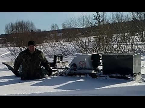Видео: Мототолкач Ураган Сибирь, глубокий рыхлый снег и подъемы