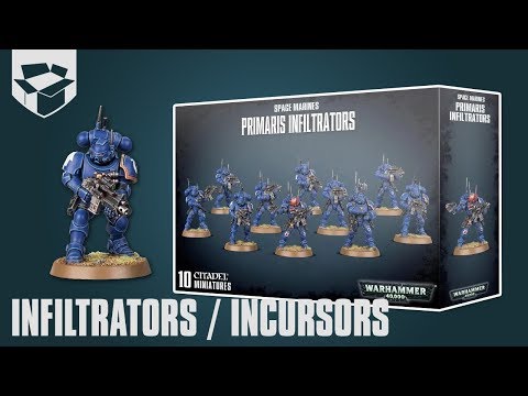 Видео: Анбоксинг - Space Marine Primaris Infiltrators