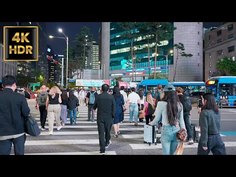 Видео: Прогулка в час пик по центру Сеула в формате 4K — Ыльджиро, Чонно и Седжон-дэро | Южная Корея | 4K