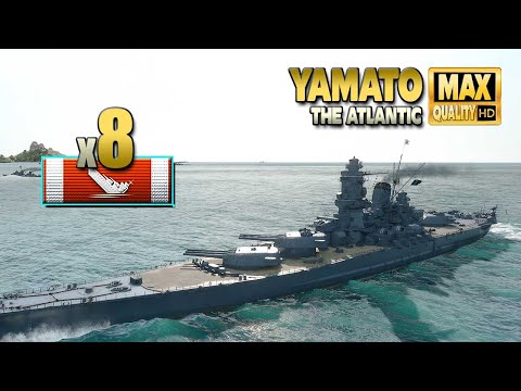 Видео: Триллер «Линкор Ямато» на карте Атлантика — World of Warships