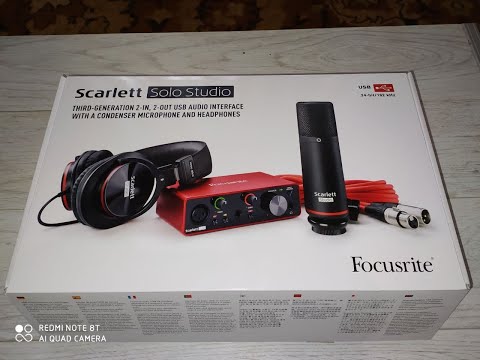 Видео: Focusrite Scarlett Solo Studio | Распаковка | Unboxing