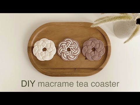 Видео: DIY | macrame tea coaster | подставка под чай макраме