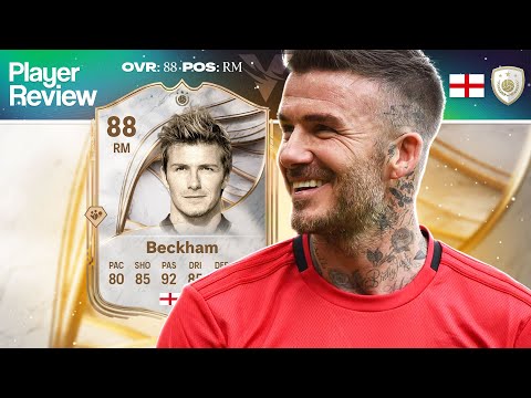 Видео: 88 ОБЗОР ИГРОКА ICON ДЭВИДА БЕКХЭМА l FC26 ULTIMATE TEAM
