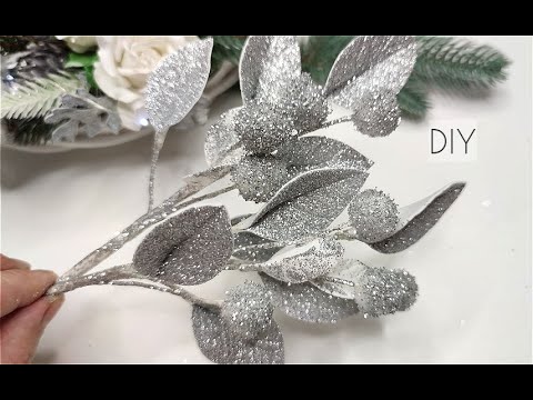 Видео: DIY 🎄 как сделать ХРУСТАЛЬНУЮ ВЕТОЧКУ ИЗ ФОАМИРАНА | НОВОГОДНИЙ ДЕКОР