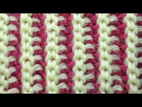 Видео: СЕНСАЦИЯ! Двухсторонняя Резинка Тунисское вязание  Tunisian crochet ribbon  узор 79
