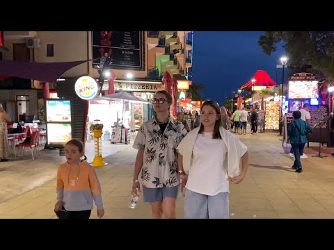 Видео: Вечерняя прогулка по Sunny Beach🏖️.Болгария.Сентябрь 2024.