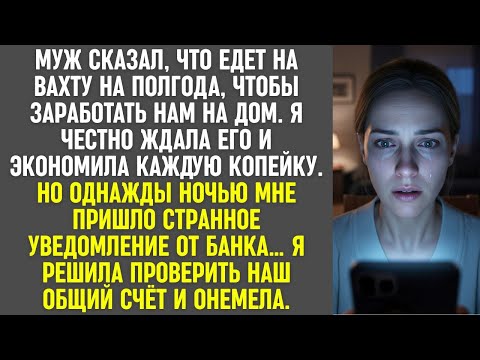 Видео: Муж уехал на вахту на полгода ради дома, а я экономила. Но ночью пришло странное уведомление…