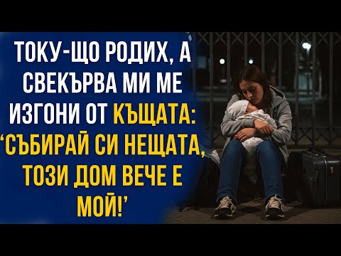 Видео: Току-що родих, а свекърва ми ме изгони от къщата: ‘Събирай си нещата, този дом вече е мой!’
