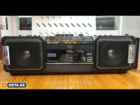 Видео: Магнитофон SHARP-WQ-T281Z/Cупер мощный малыш заката 80-х.Обзор.