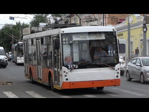 Видео: «Иногородние» Энгельсские троллейбусы ТролЗа-5265.00 «Мегаполис» в Саратове