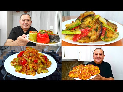 Видео: ЧЕТЫРЕ Рецепта из КАБАЧКОВ! Быстрые, Простые и Очень Вкусные Рецепты