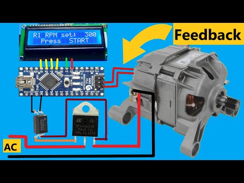Видео: Схема двигателя стиральной машины/универсального двигателя с постоянной скоростью и крутящим моменто