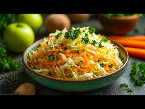 Видео: Полезный и вкусный салат из капусты. Это вкуснее, чем кажется!