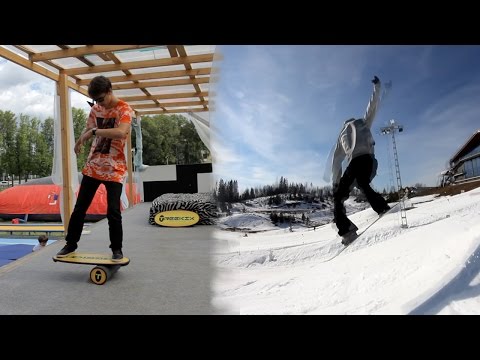 Видео: СНОУБОРД: Тренировка на балансборде TREEKIX