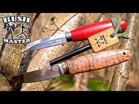 Видео: Сканди против вогнутой Линзы. Нож Маус против Mora Classic 2/0