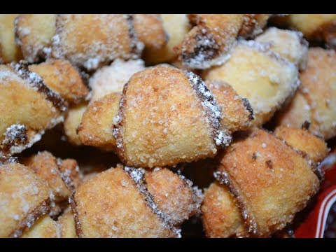 Видео: Рогалики с марципаном//Очень вкусно//Пальчики оближешь)