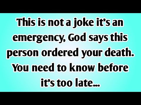 Видео: 🧾Это не шутка, это чрезвычайная ситуация. Бог говорит, что этот человек приказал тебе умереть. Ты...