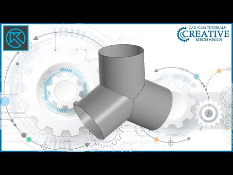 Видео: Листовое моделирование в Компас 3D  Тройник в Компас 3D