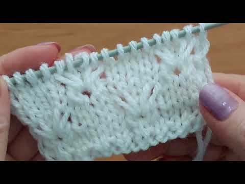 Видео: Интересный 👍ажурный узор спицами для детской кофточки, свитера, туники. 