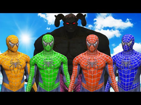 Видео: черный халк против команды человека-паука - эпическая битва