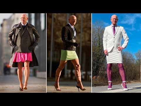 Видео: Тренер по футболу из Германии носит юбки и высокие каблуки!