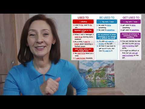 Видео: "Used to/get used to/be used to" Уровень Intermediate. Английский с нуля с Филатовой Еленой